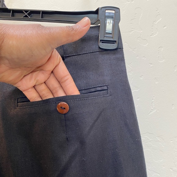 Kenar 100% Linen Shorts Black Size 10 - Picture 6 of 13